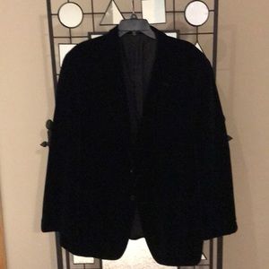 Joseph Abboud Black Velvet Blazer Jacket 46R
